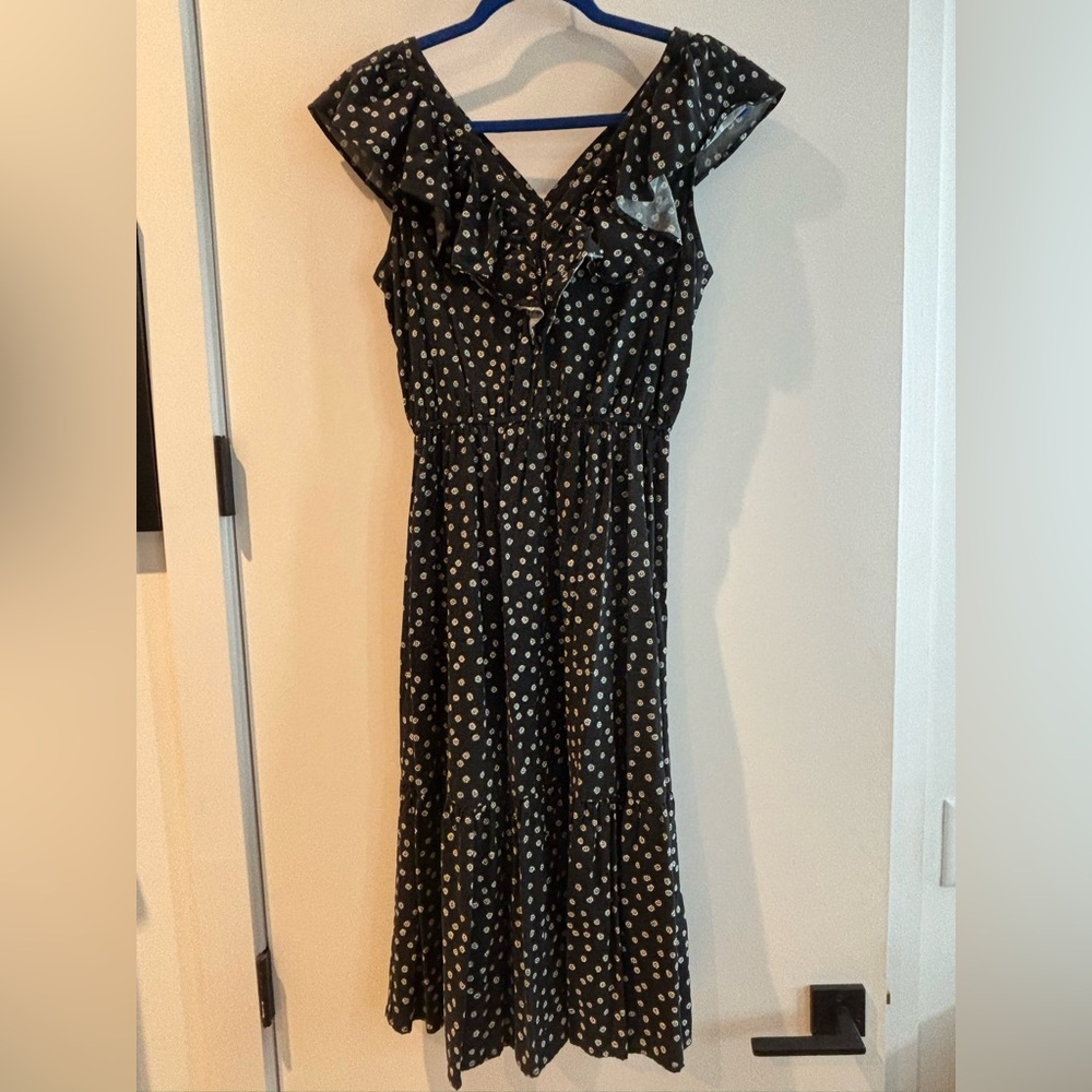 Banana Republic Black and White Maxi Sundress